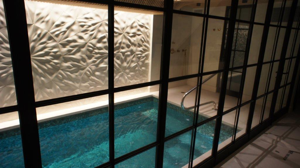 Indoor Pool with Custom Wall