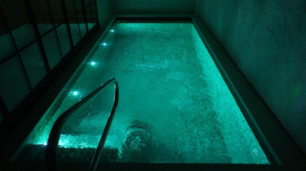 LED Lighting on Indoor Pool