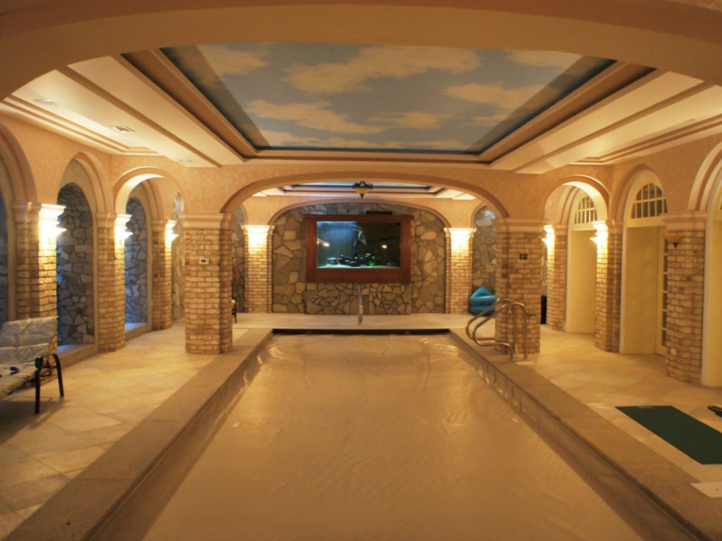 Indoor Pool with Pool Cover