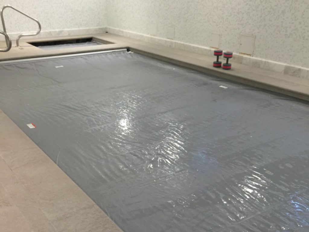 Indoor Pool with Pool Cover